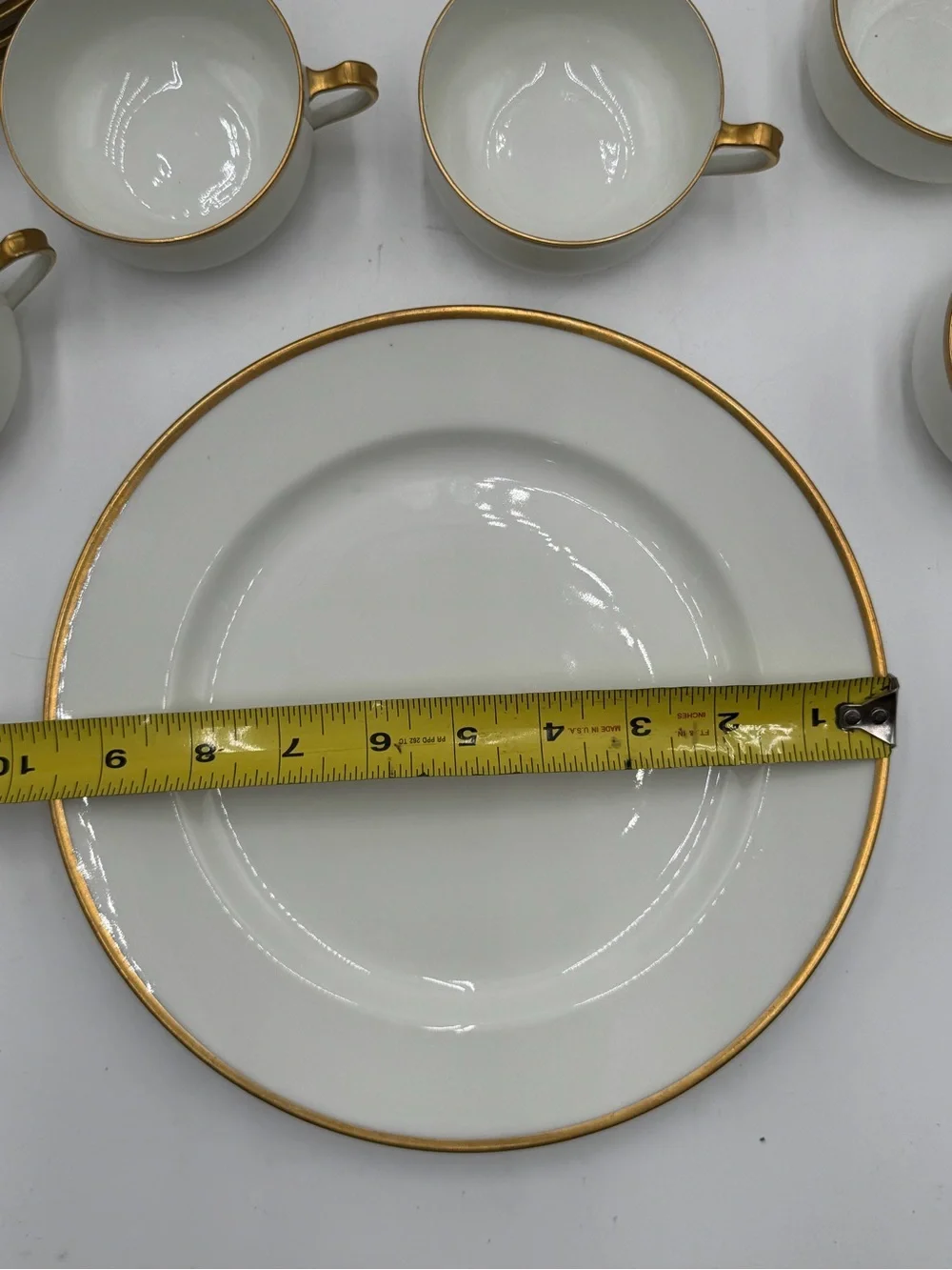 Antique Haviland Limoges France Gold Trim China Set 29 Pc M.F. Kaag Fort Wayne